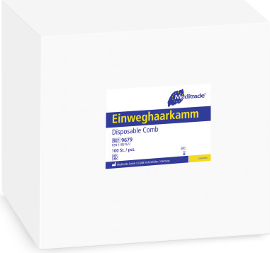 Jednorazový hrebeň hnedý