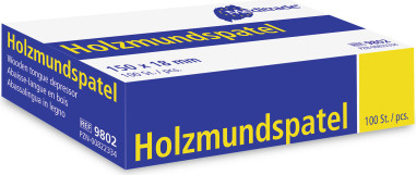 Lékařská dřevěná špachtle, nesterilní