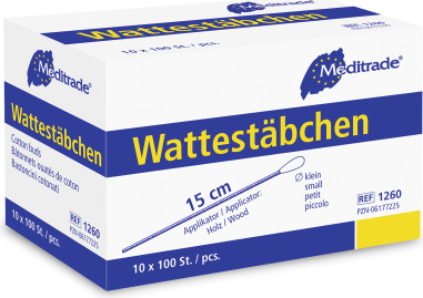 Vatové tyčinky, nesterilní